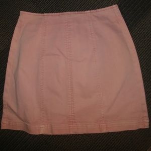 PacSun pink denim mini skirt
